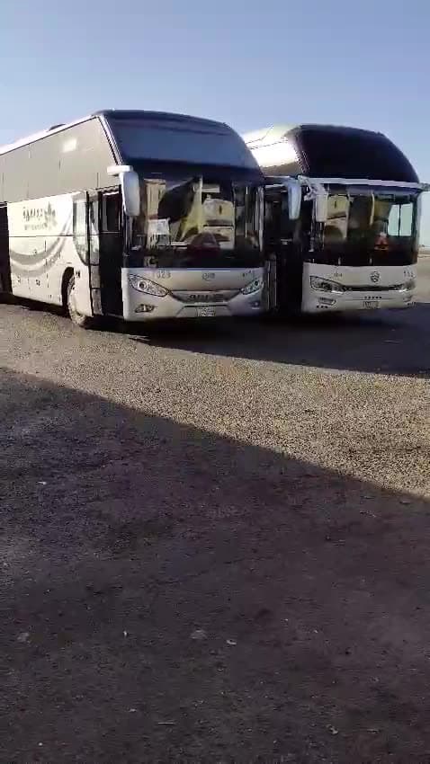Comfortable AC bus transportation for pilgrims